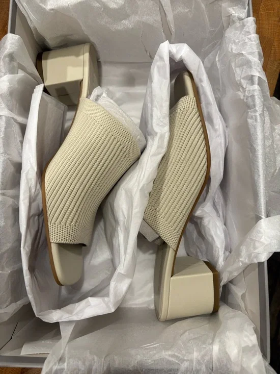 NIB Everlane The Glove ReKnit Mule - Bone - Picture 6 of 7